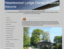 Tablet Screenshot of hesslewoodlodge.com